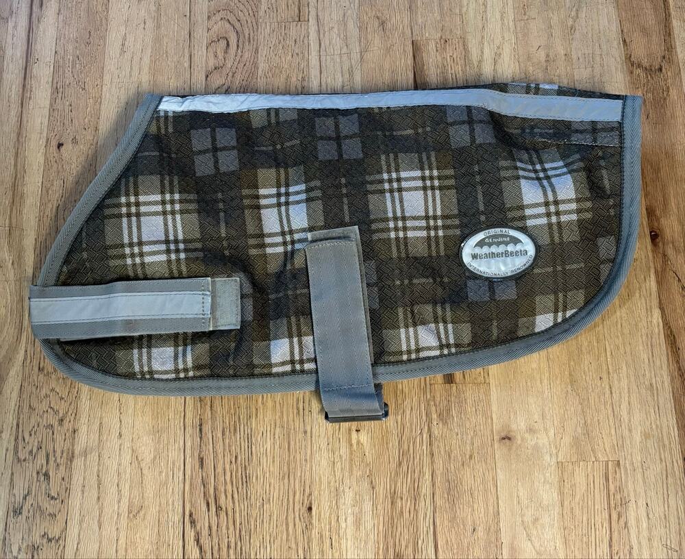 WeatherBeeta Dog Coat Jacket, 50 cm/20 in, Green Tan
